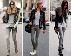 C чем же носить серые джинсы?